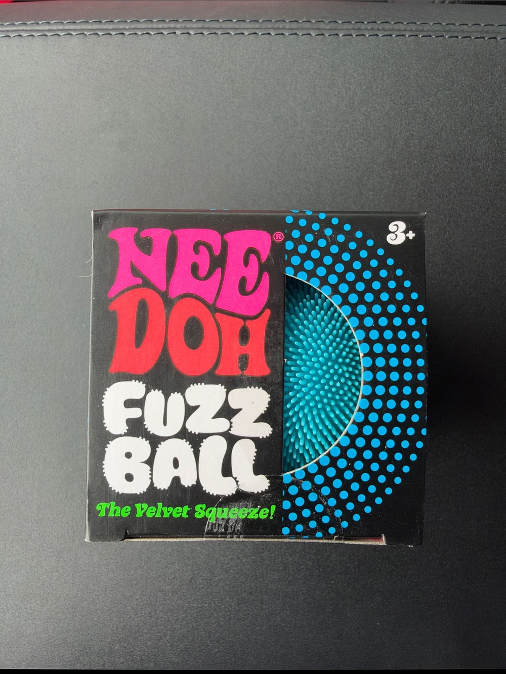Needoh Fuzz Ball Velvet Squeeze Toy - Blue